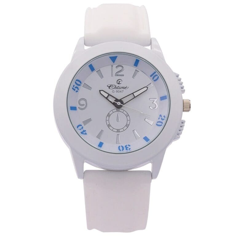 Montre Homme Matière Silicone Blanc CHTIME