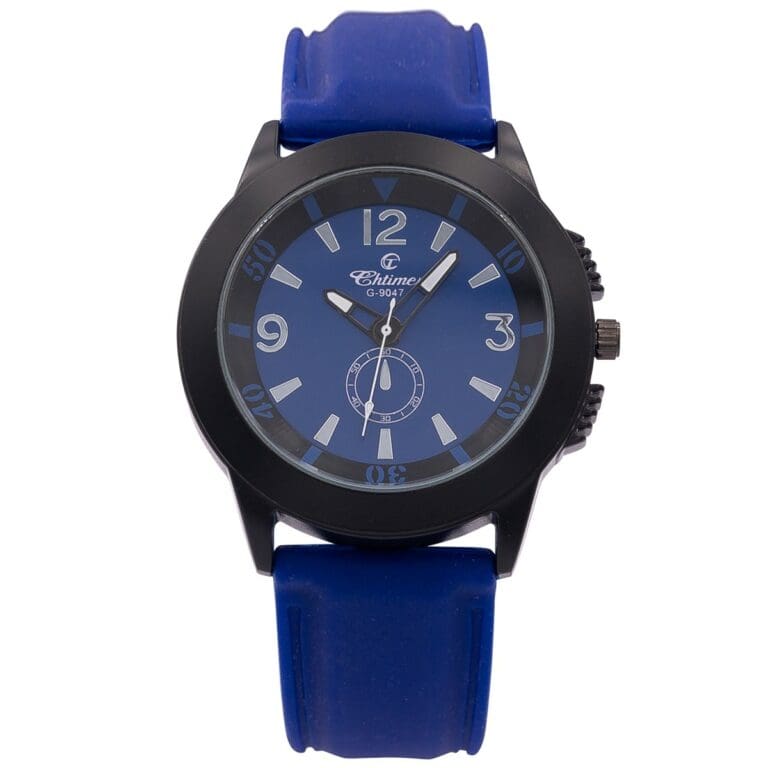 Votre Montre Homme Silicone Bleu CHTIME