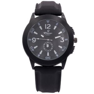 Montre Homme en Silicone Noir CHTIME