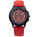 Montre Homme Silicone Bracelet Rouge CHTIME