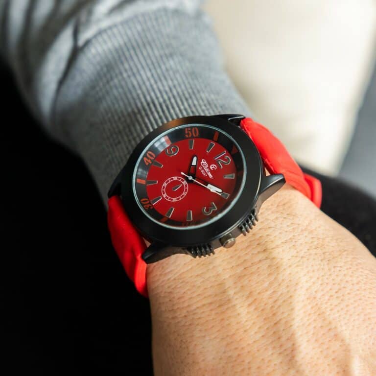 Montre Homme Silicone Bracelet Rouge CHTIME