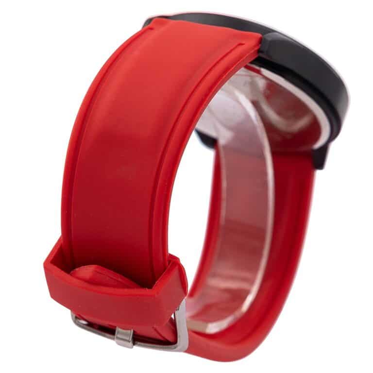 Montre Homme Silicone Bracelet Rouge CHTIME
