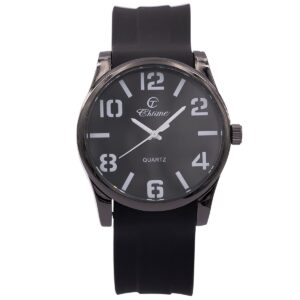 Montre Homme fashion Silicone Noir CHTIME