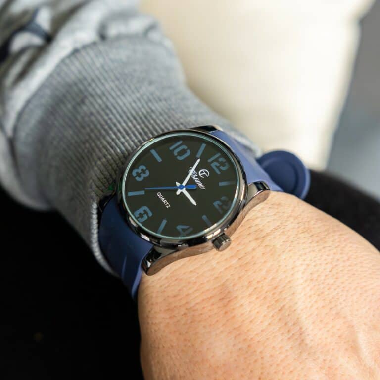 Magnifique Montre Homme Silicone Bleu CHTIME