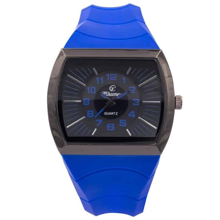Magnifique Montre Homme Silicone Bleu CHTIME