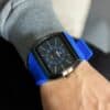 Magnifique Montre Homme Silicone Bleu CHTIME