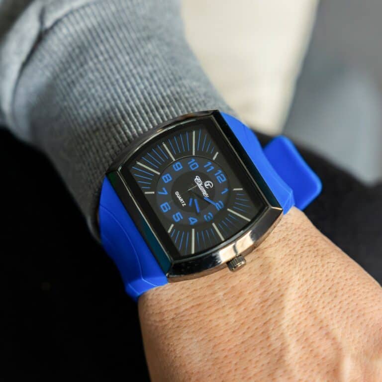 Magnifique Montre Homme Silicone Bleu CHTIME