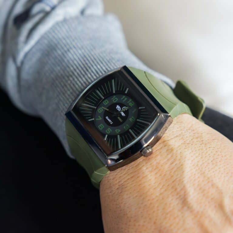 Sublime Montre Homme Silicone Vert CHTIME