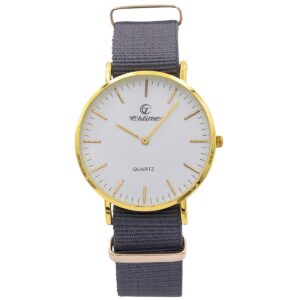 Montre Homme Matière Tissu Gris CHTIME
