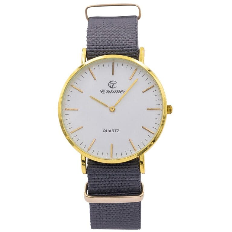 Montre Homme Matière Tissu Gris CHTIME
