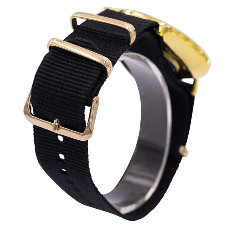 Montre Pas Chère Homme Tissu Noir CHTIME