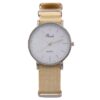 Montre Homme en Tissu Beige CHTIME