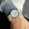 Montre Homme en Tissu Beige CHTIME