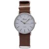 Sublime Montre Homme Tissu Marron CHTIME