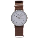 Sublime Montre Homme Tissu Marron CHTIME