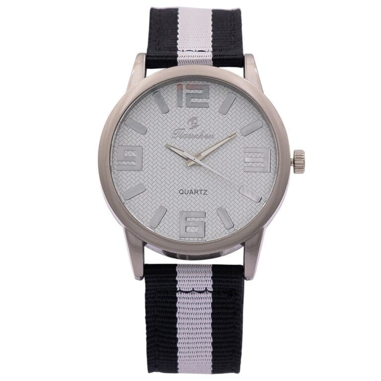 Montre Homme en Tissu Noir CHTIME