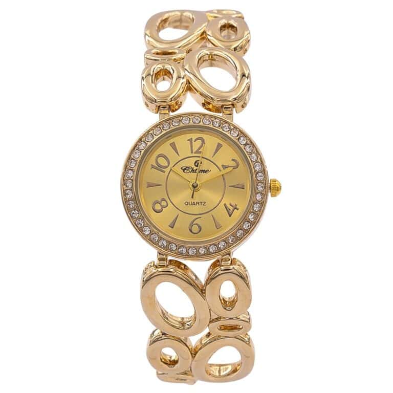 Très Belle Montre Femme Métal Doré CHTIME