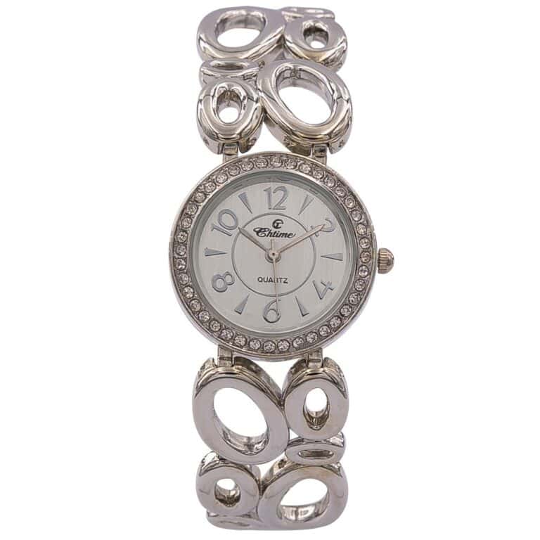 Jolie Montre Femme Métal Argenté CHTIME