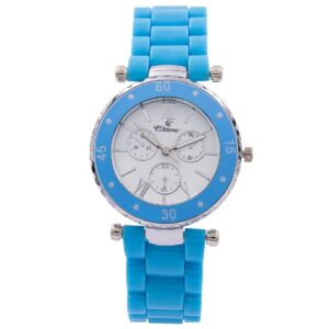Montre pour Femme Plastique Bracelet Bleu CHTIME