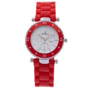 Montre Femme Tendance Plastique Rouge CHTIME