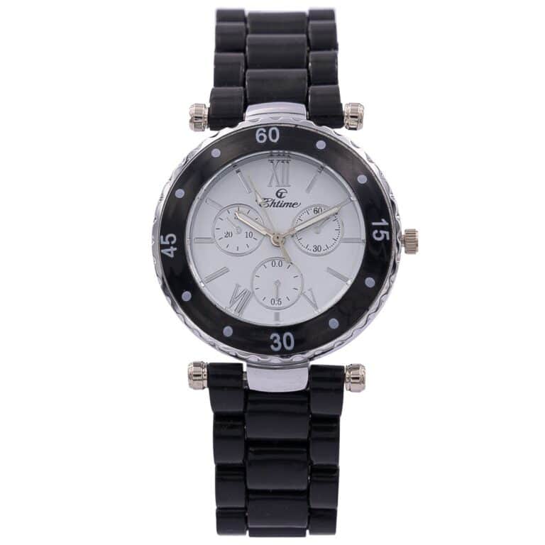Montre Fashion Femme Plastique Noir CHTIME