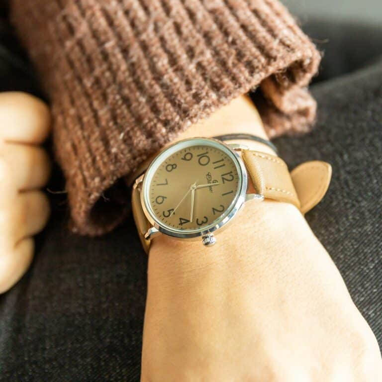 Elégante Montre Femme Marron CHTIME