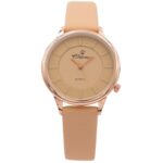 Très Jolie Montre Femme Beige Rose CHTIME