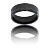 Bague Anneau A bas Prix Homme Acier Noir