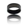 Bague Anneau Homme Acier Noir