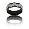 Bague Anneau Pas cher Homme Acier Noir