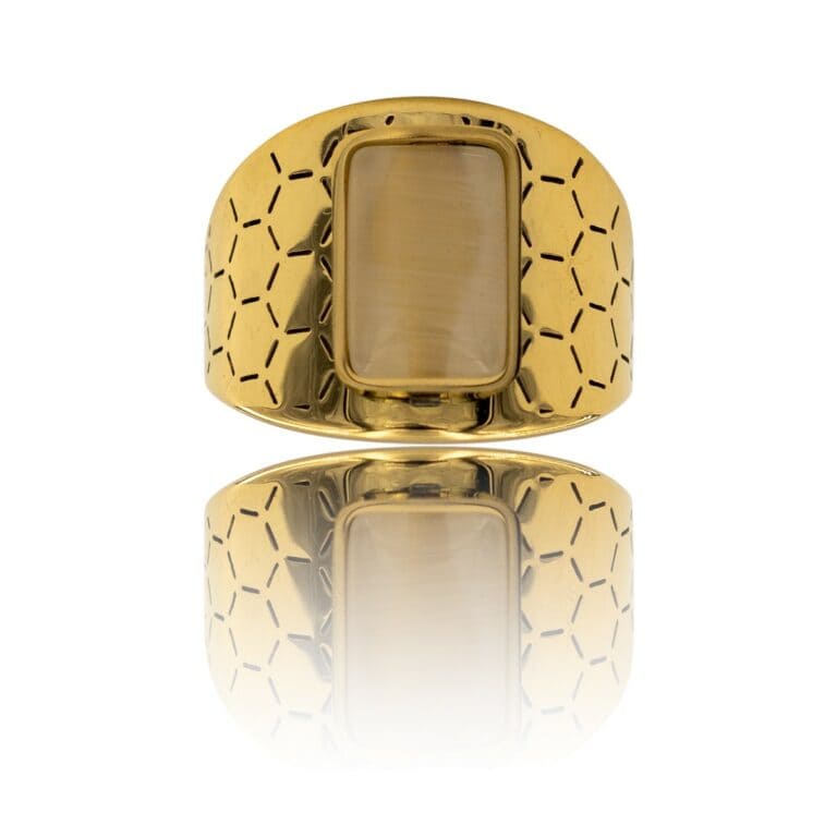 Bague pour Femme en Acier Doré