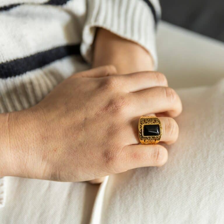 Bague Fashion Femme Acier Couleur Doré