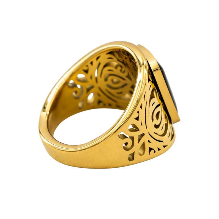 Bague Fashion Femme Acier Couleur Doré