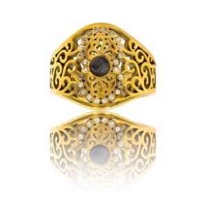 Bague à Petit PrixFemme Acier Doré