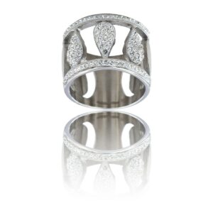 Bague Fashion pour Femme Acier Ornée Zirconium