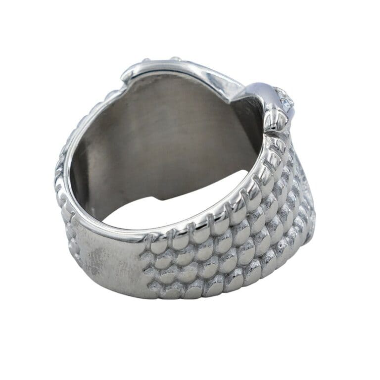 Bague de Femme en Acier Ornée Zirconium