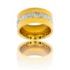 Bague de Femme en Acier Ornée Zirconium