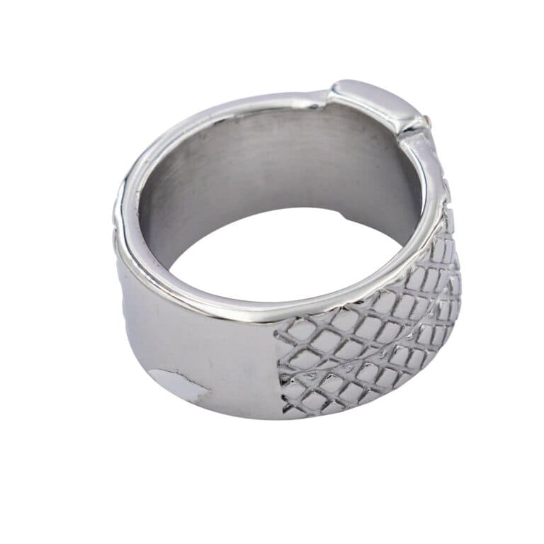 Bague Femme Moderne Métal Ornée avec Zirconium