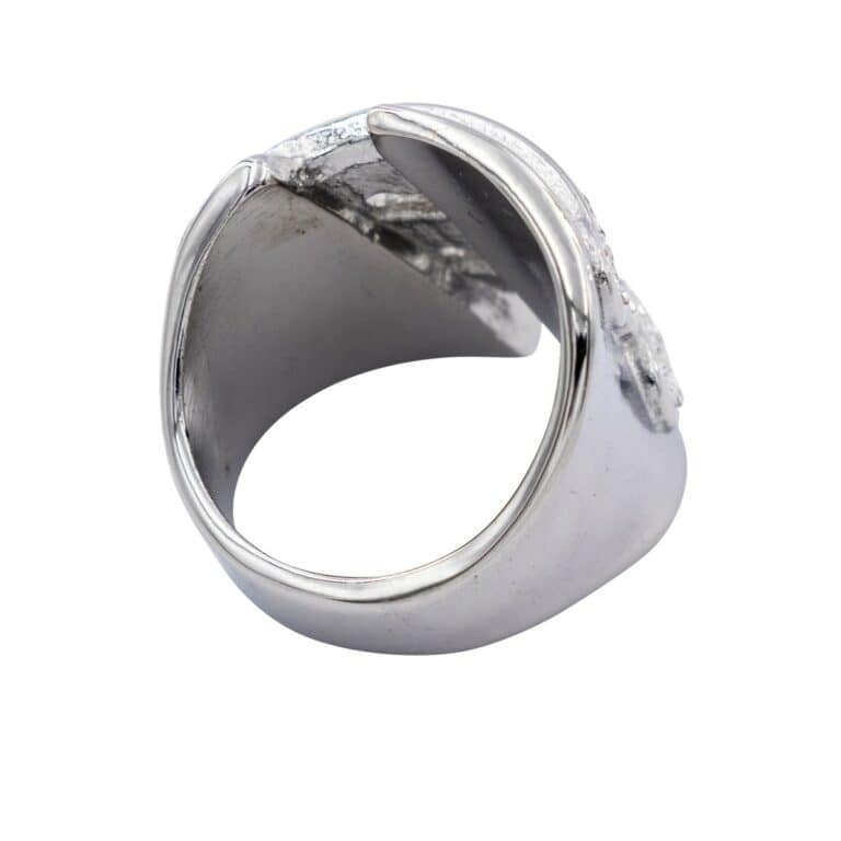 Sublime Bague Femme en Métal Ornée avec Zirconium