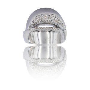 Magnifique Bague Femme Métal Ornée avec Zirconium