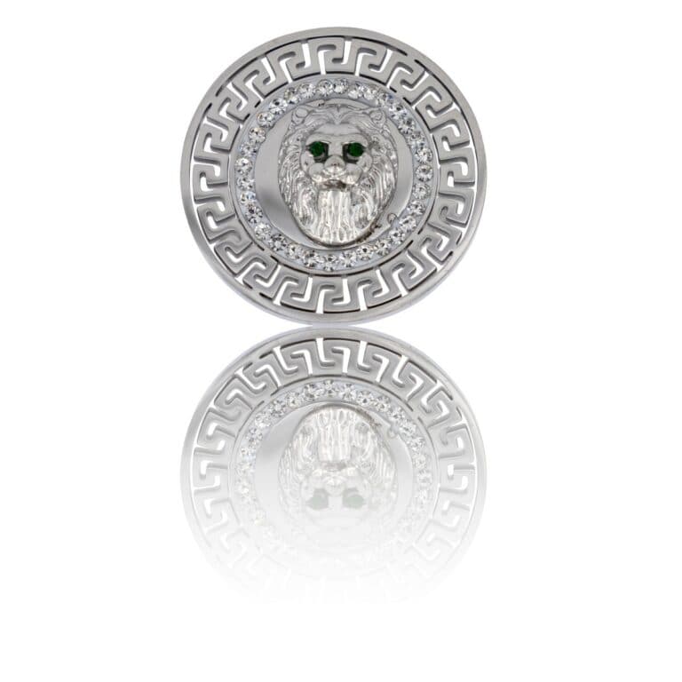 Bague Femme Originale Métal Tigre Ornée avec Zirconium