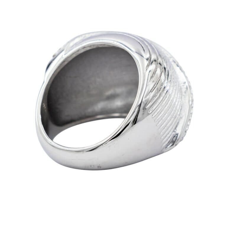 Bague Tendance Femme Métal Ornée avec Zirconium