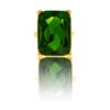 Sublime Bague Femme Métal Doré Ornée avec Zirconium Vert