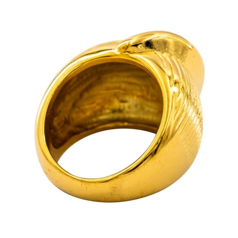 Très Belle Bague Femme Métal Doré Ornée avec Zirconium
