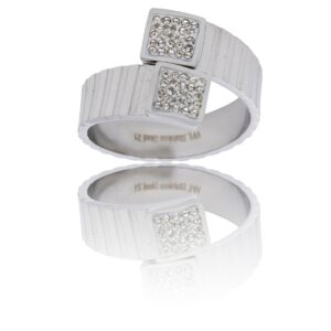 Sublime Bague Femme Métal Ornée avec Zirconium