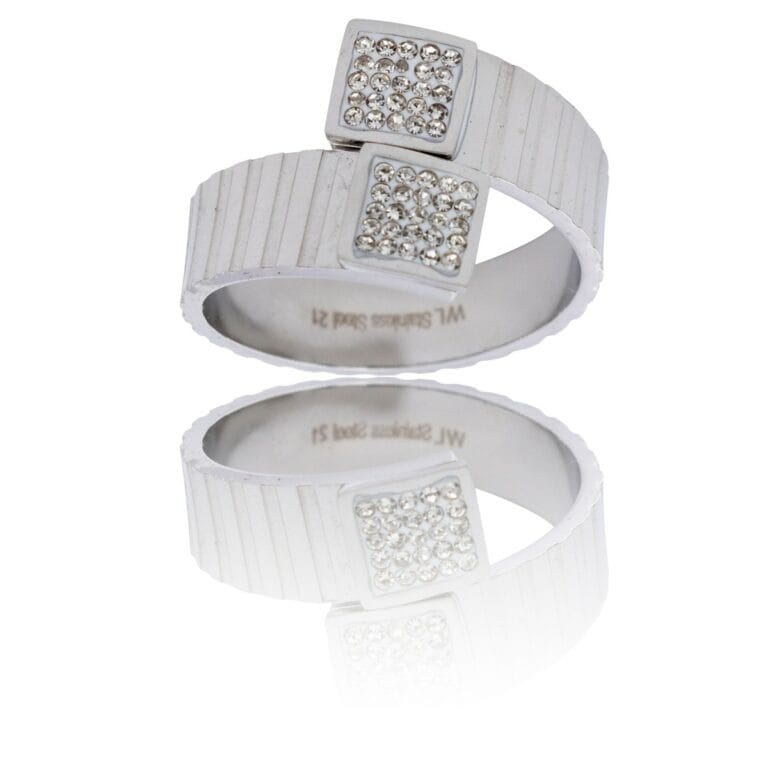 Sublime Bague Femme Métal Ornée avec Zirconium