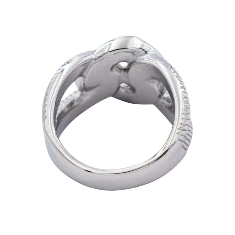 Jolie Bague Femme en Métal Ornée avec Zirconium