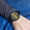 Belle Montre Homme Bracelet Silicone Noir CHTIME