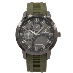 Montre Homme Bracelet Silicone Kaki CHTIME