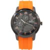 Montre Homme Fashion Bracelet Silicone Orange CHTIME